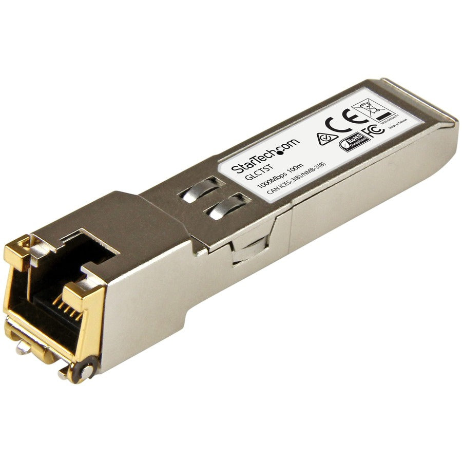 Transceptor de Red StarTech.com StarTech Cisco GLC-T Compatible SFP Module - vista 1