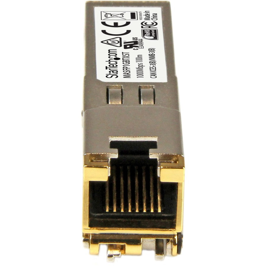 Transceptor de Red StarTech.com StarTech Cisco Meraki MA-SFP-1GB-TX Compatible SFP Module - vista 2