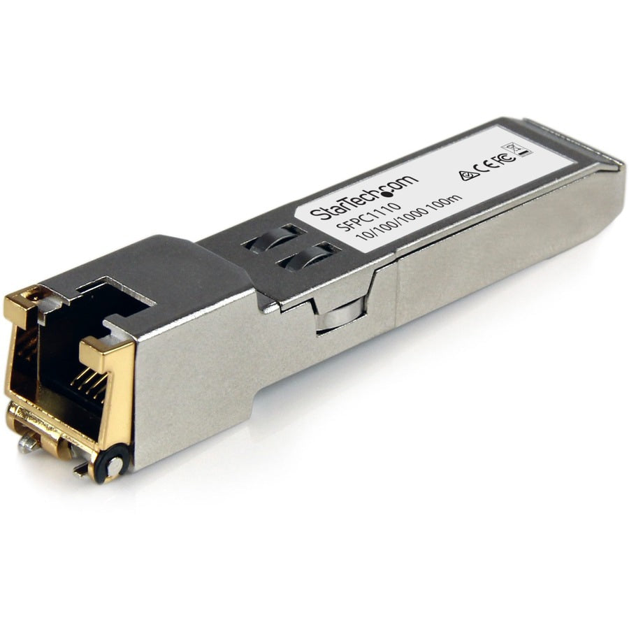Transceptor de Red StarTech.com StarTech Cisco SFP-GE-T Compatible SFP Module - vista 1