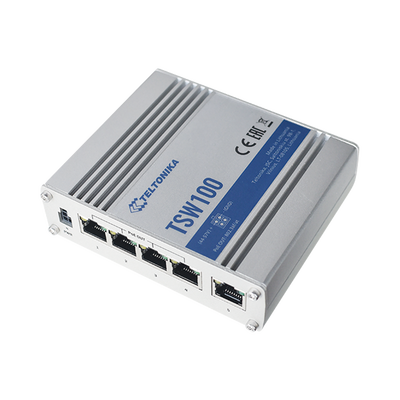 Switch Industrial No-Administrable 5 puertos Gigabit Teltonika TSW100 120 W