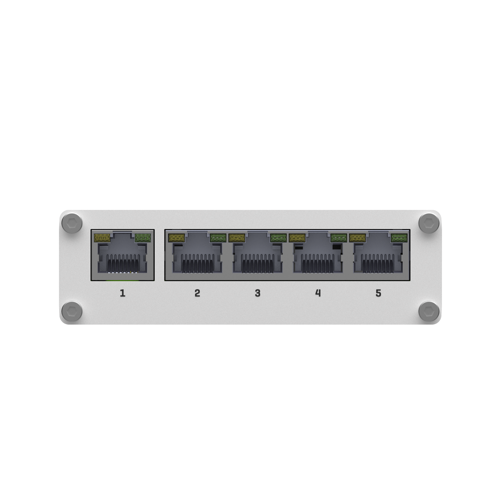 Switch Industrial No-Administrable 5 puertos Gigabit Teltonika TSW110