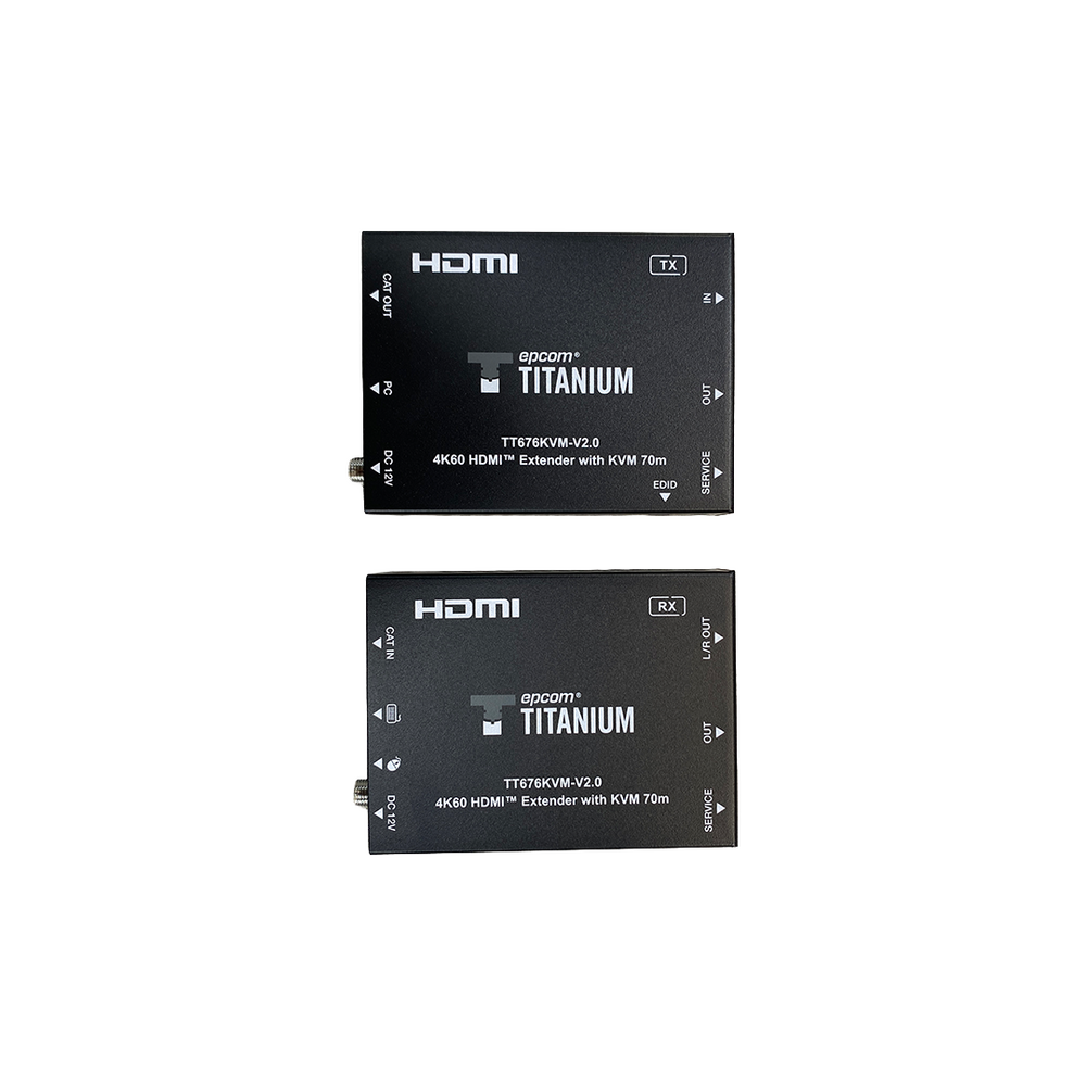 Kit Extensor KVM HDMI + USB Epcom Titanium TT676KVMV2.0 70 m