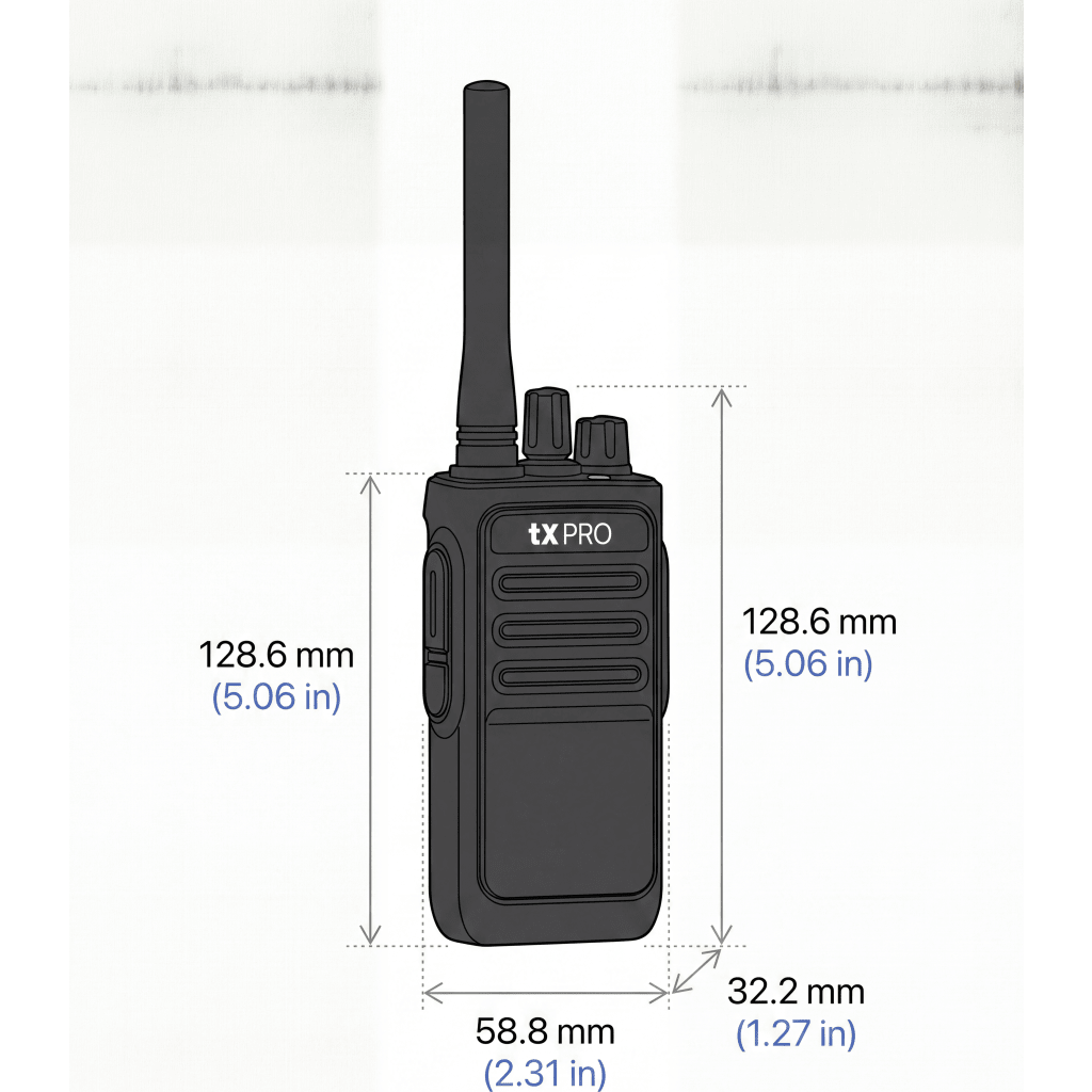Par de radios analógicos UHF 400 TXPro TX-320DUO 2 W