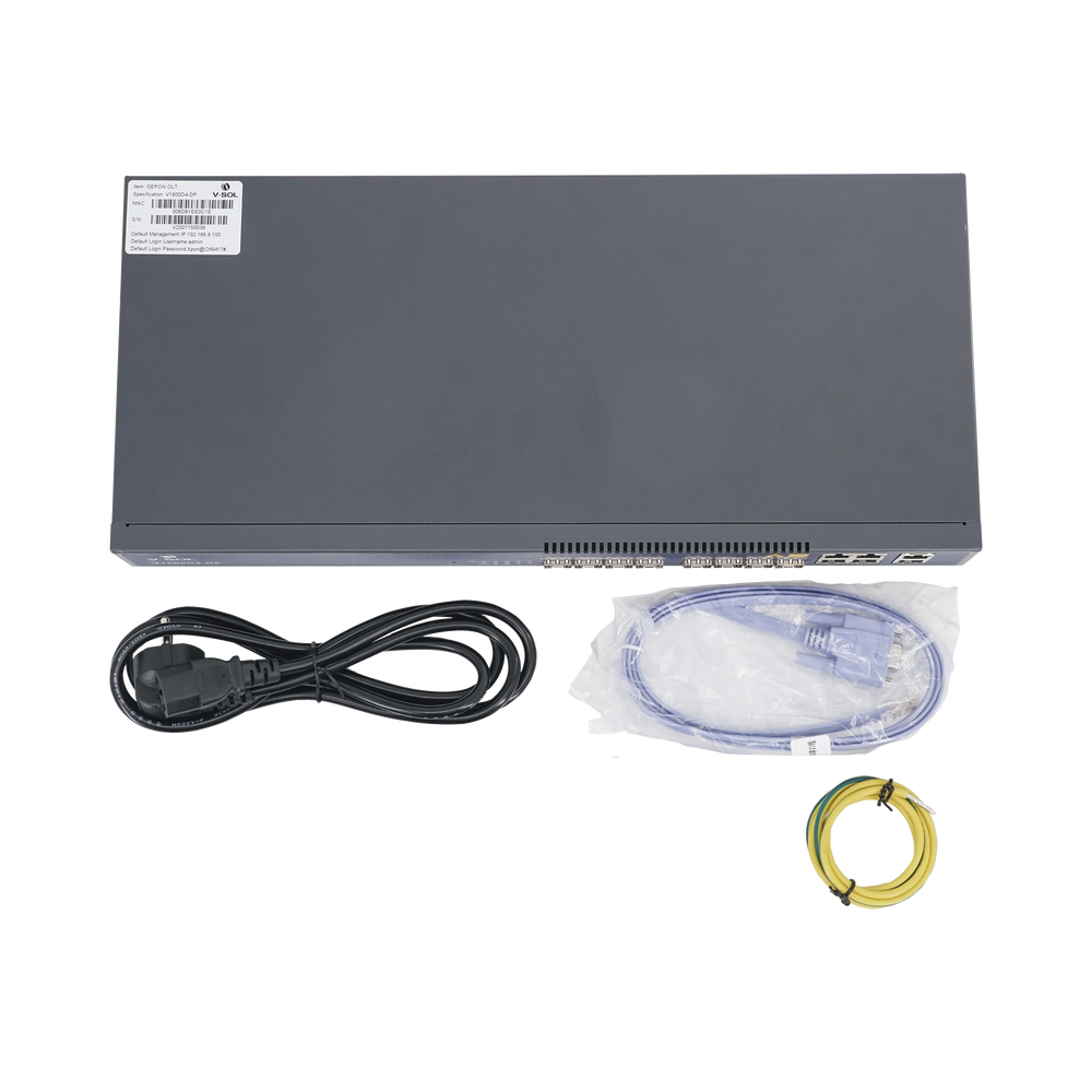 OLT de 4 puertos EPON con 8 V-SOL V1600D4-DP