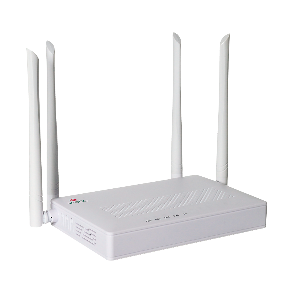 ONU Dual Band xPON con Wi-Fi AC V-SOL V2804DAC SC/UPC 4 puertos