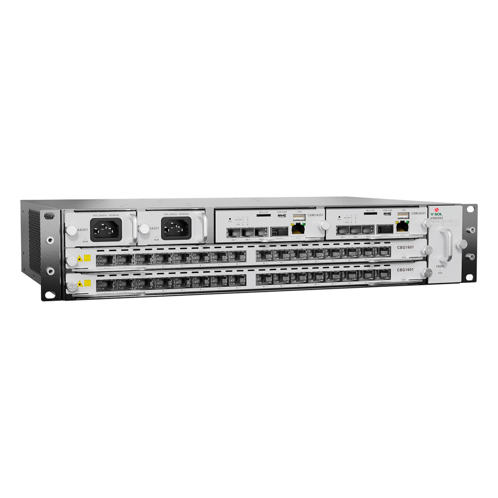 OLT Modular tipo Chasis Serie V-SOL V5600-X2 16 puertos