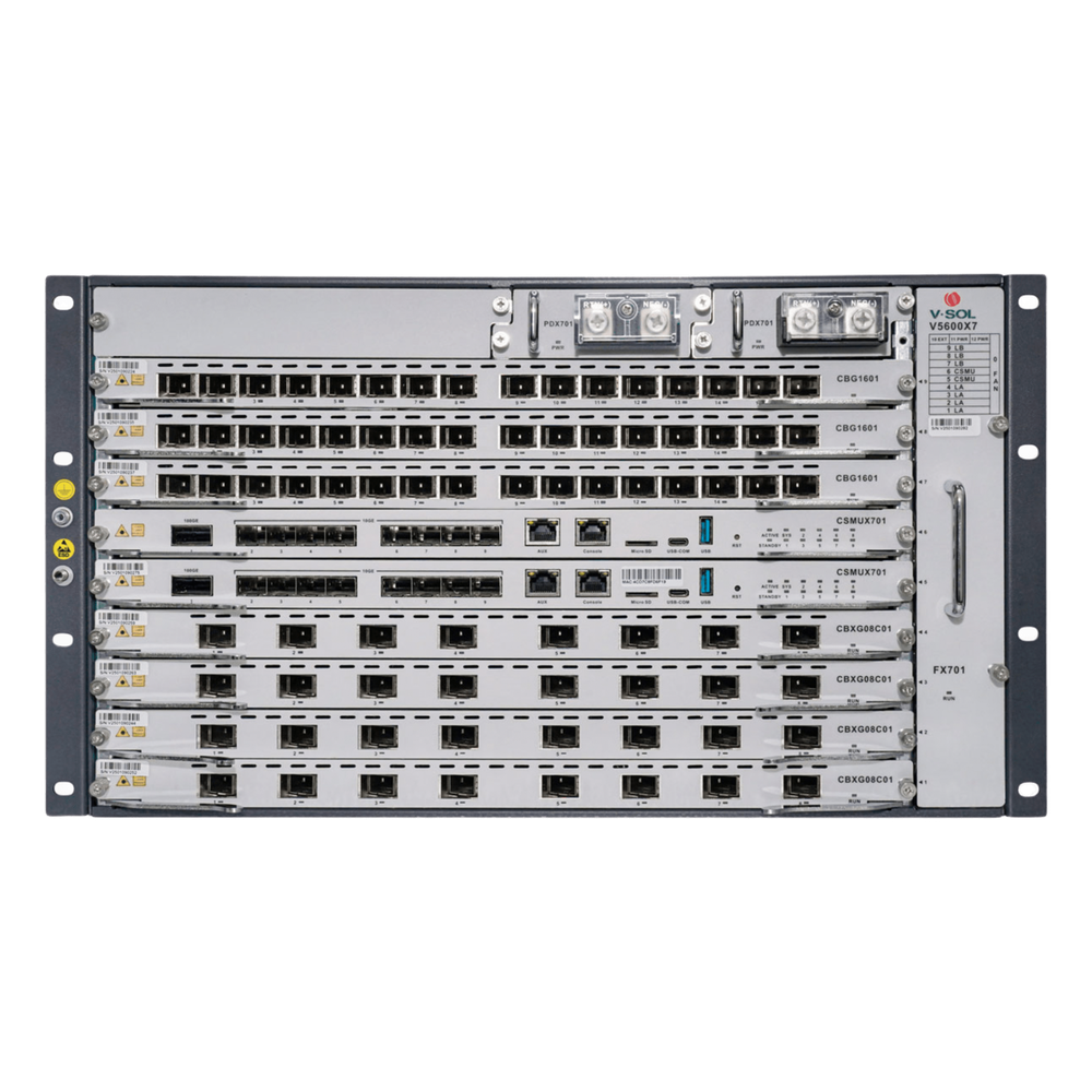 OLT Modular tipo Chasis Serie V-SOL V5600X7 16 puertos