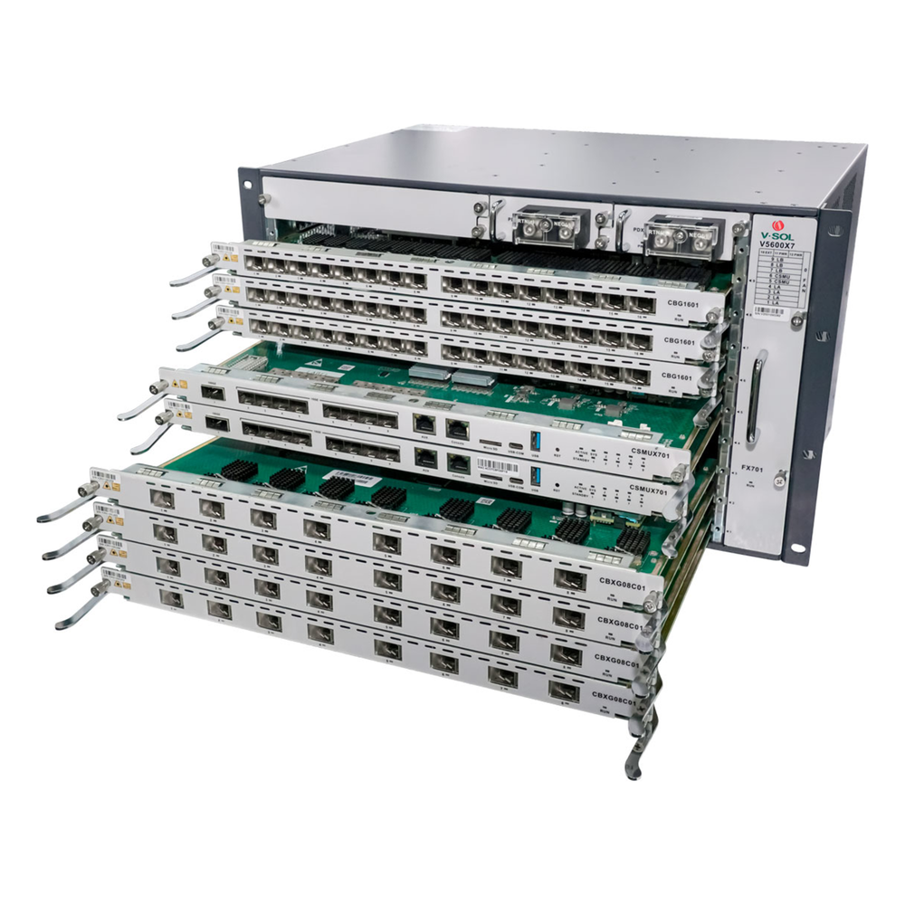 OLT Modular tipo Chasis Serie V-SOL V5600X7 16 puertos