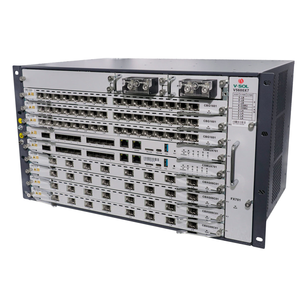OLT Modular tipo Chasis Serie V-SOL V5600X7 16 puertos