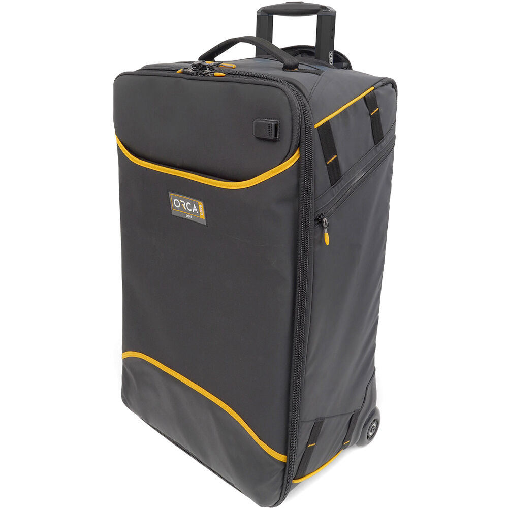 Valija con ruedas ORCA Trolley con Backpack System (Negro, Grande) - puertos y conexiones