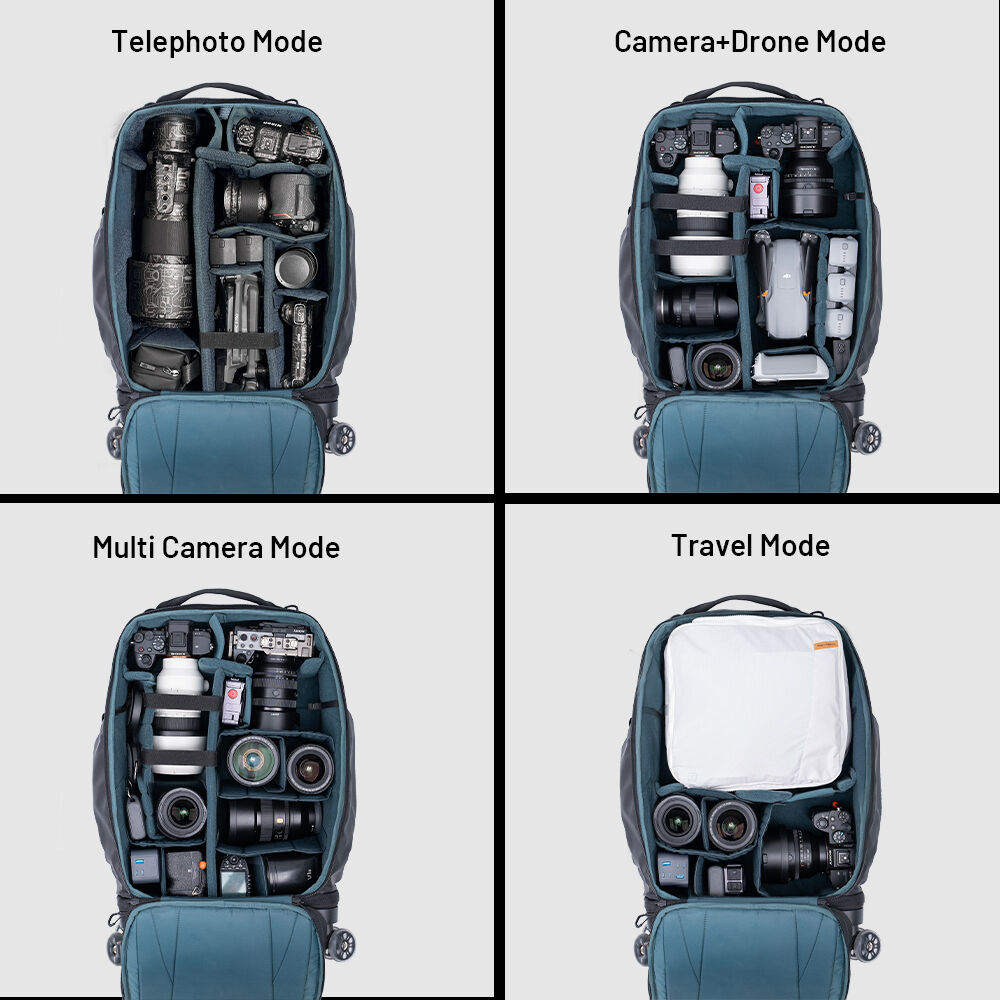 Valija con ruedas PGYTECH Roller Backpack (Space Negro, 30L) - vista frontal