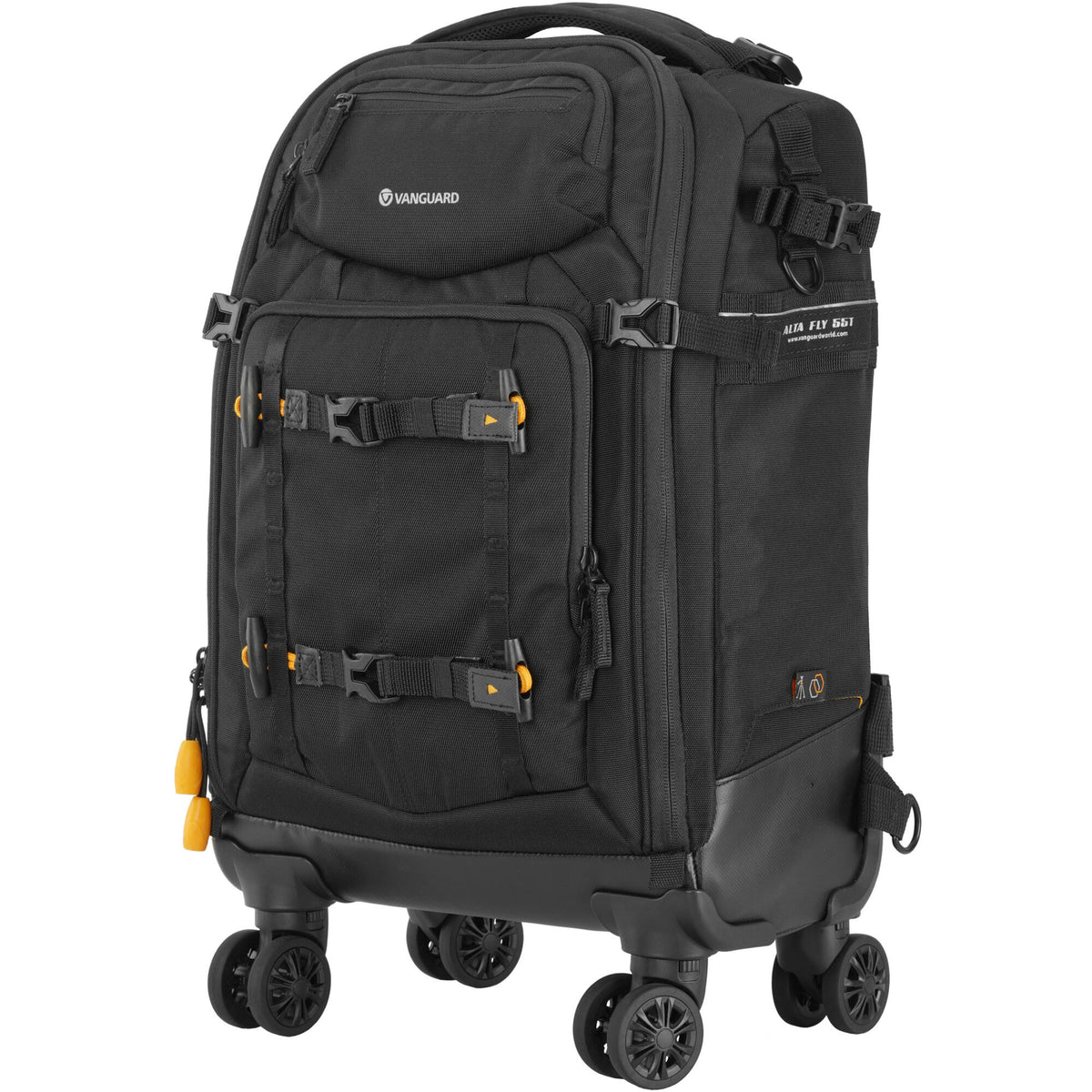 Valija con ruedas Vanguard Alta Fly 55T G2 Rolling Backpack (Negro) - vista trasera