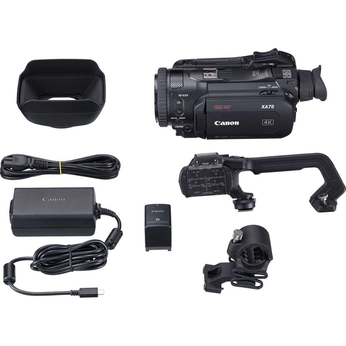 Videocámara Canon XA75 UHD 4K30 con Dual-Pixel Autofocus - en uso