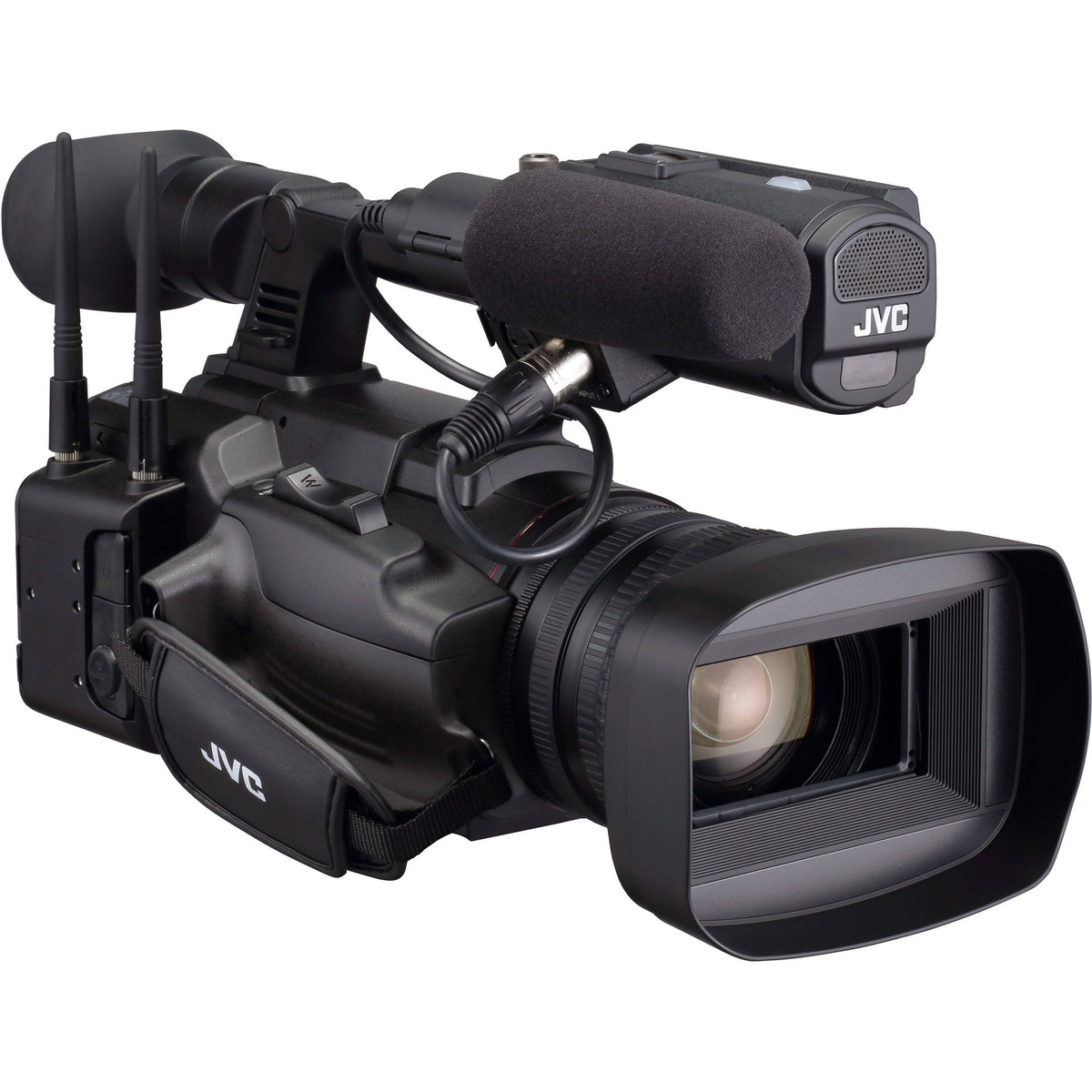 Videocámara JVC GY-HC550 Handheld Connected Cam 1" 4K Broadcast - vista frontal