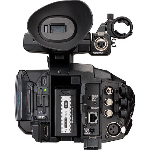 Videocámara Panasonic AG-CX370 UHD 4K Pro con NDI|HX2 and Auto-Tracking - vista trasera