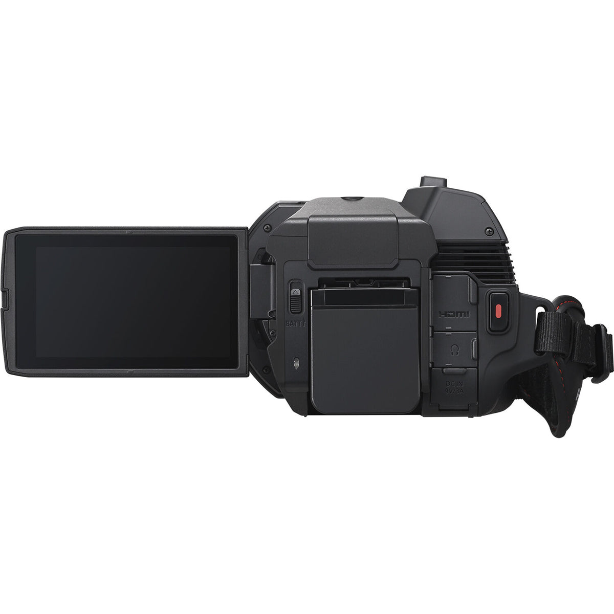 Videocámara Panasonic HC-X1200 UHD 4K HDMI con 24x Zoom - vista trasera