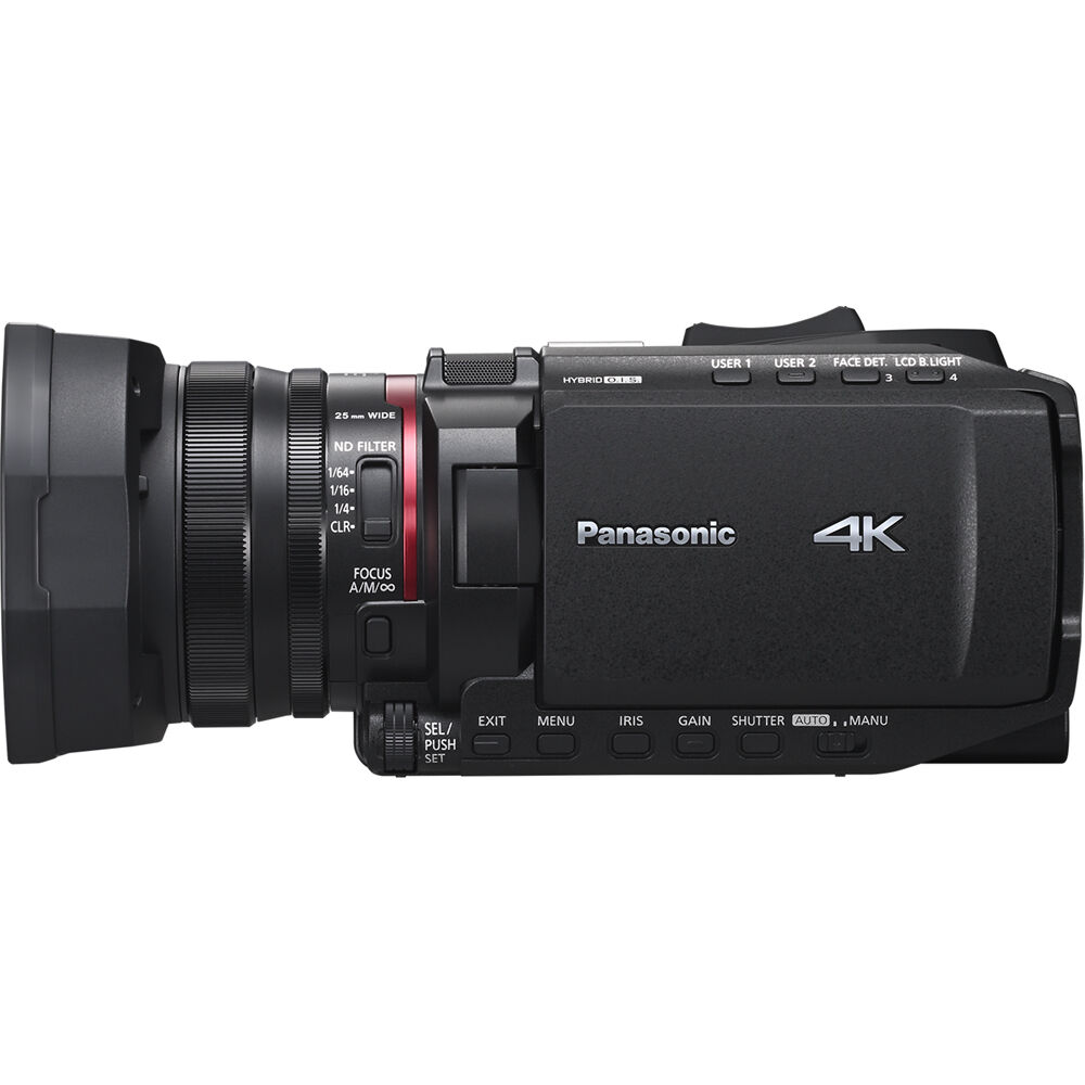 Videocámara Panasonic HC-X1200 UHD 4K HDMI con 24x Zoom - contenido de la caja
