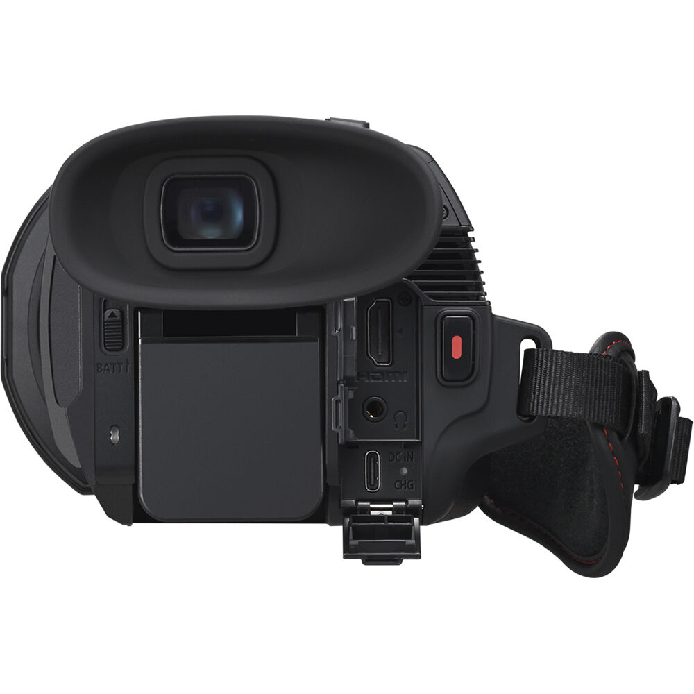 Videocámara Panasonic HC-X1600 UHD 4K HDMI con 24x Zoom - puertos y conexiones