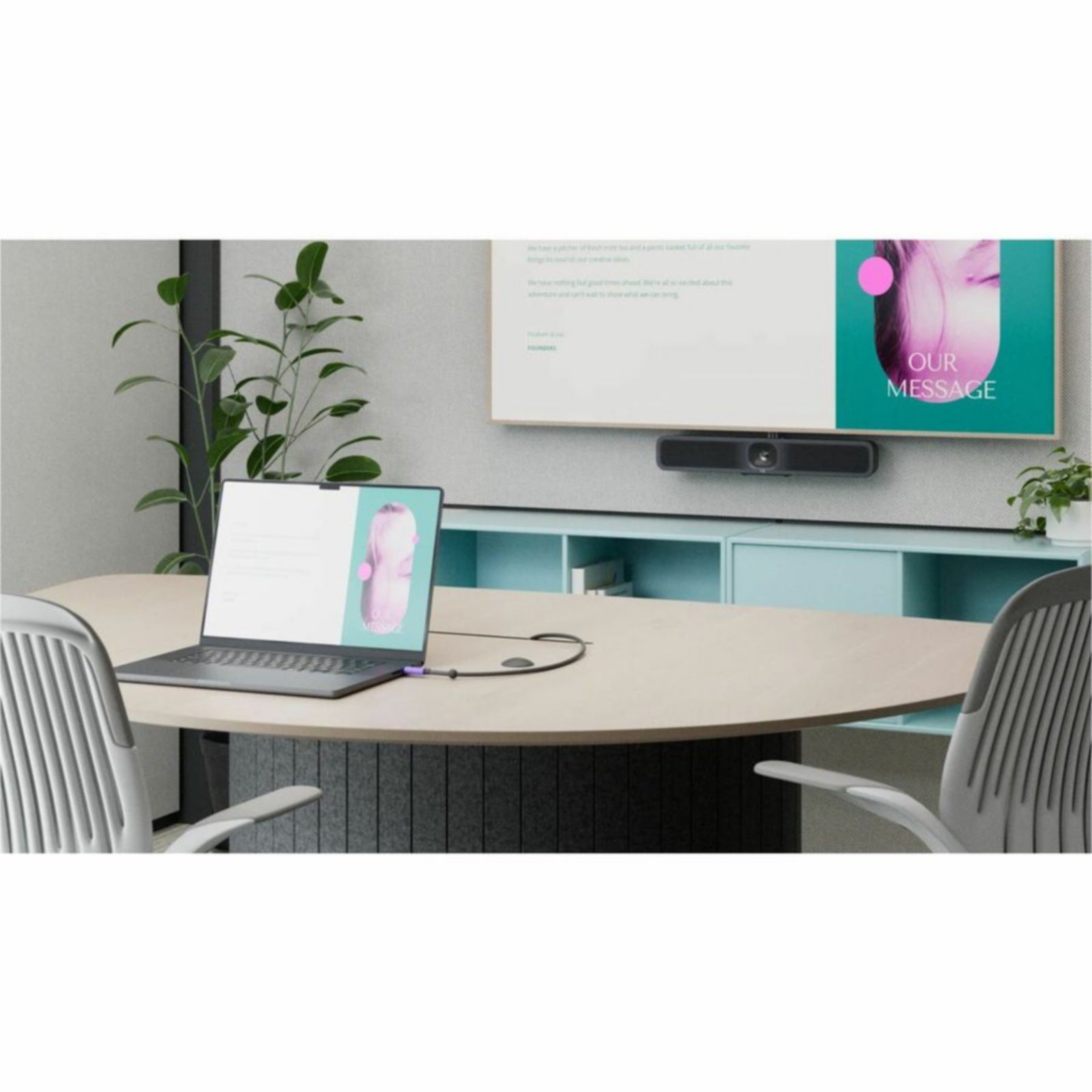 Videoconferencia Logitech Active USB 3.1 Gen 2 Cable for MeetUp 2 and Rally Board 65 - vista 5