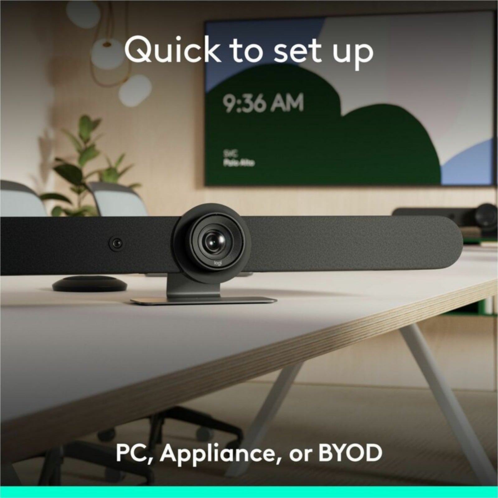 Videoconferencia Logitech Rally Bar All-In-One Video Bar for Medium and Large Rooms, Graphite - vista 5