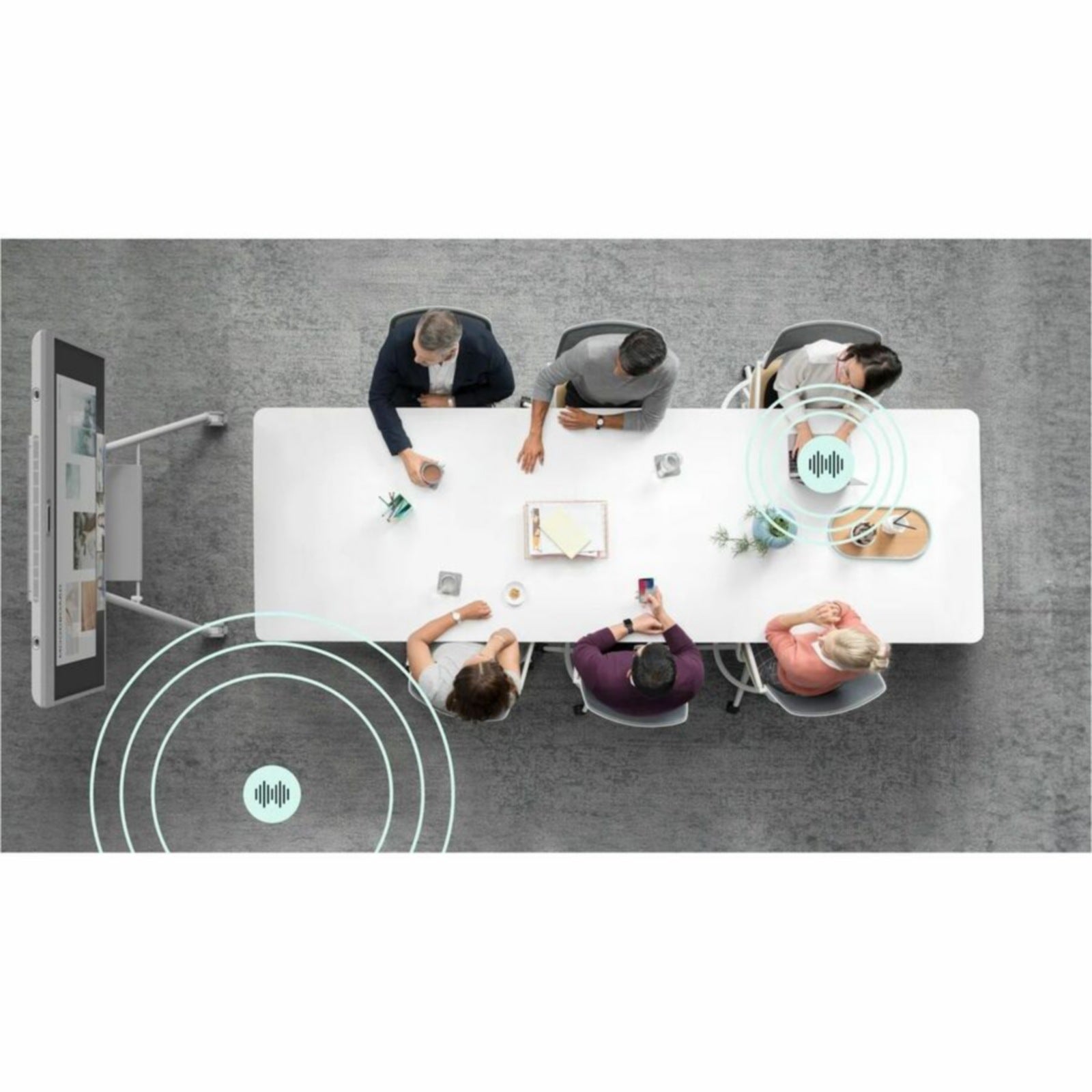 Videoconferencia Logitech Rally Board 65 and Cart - vista 5