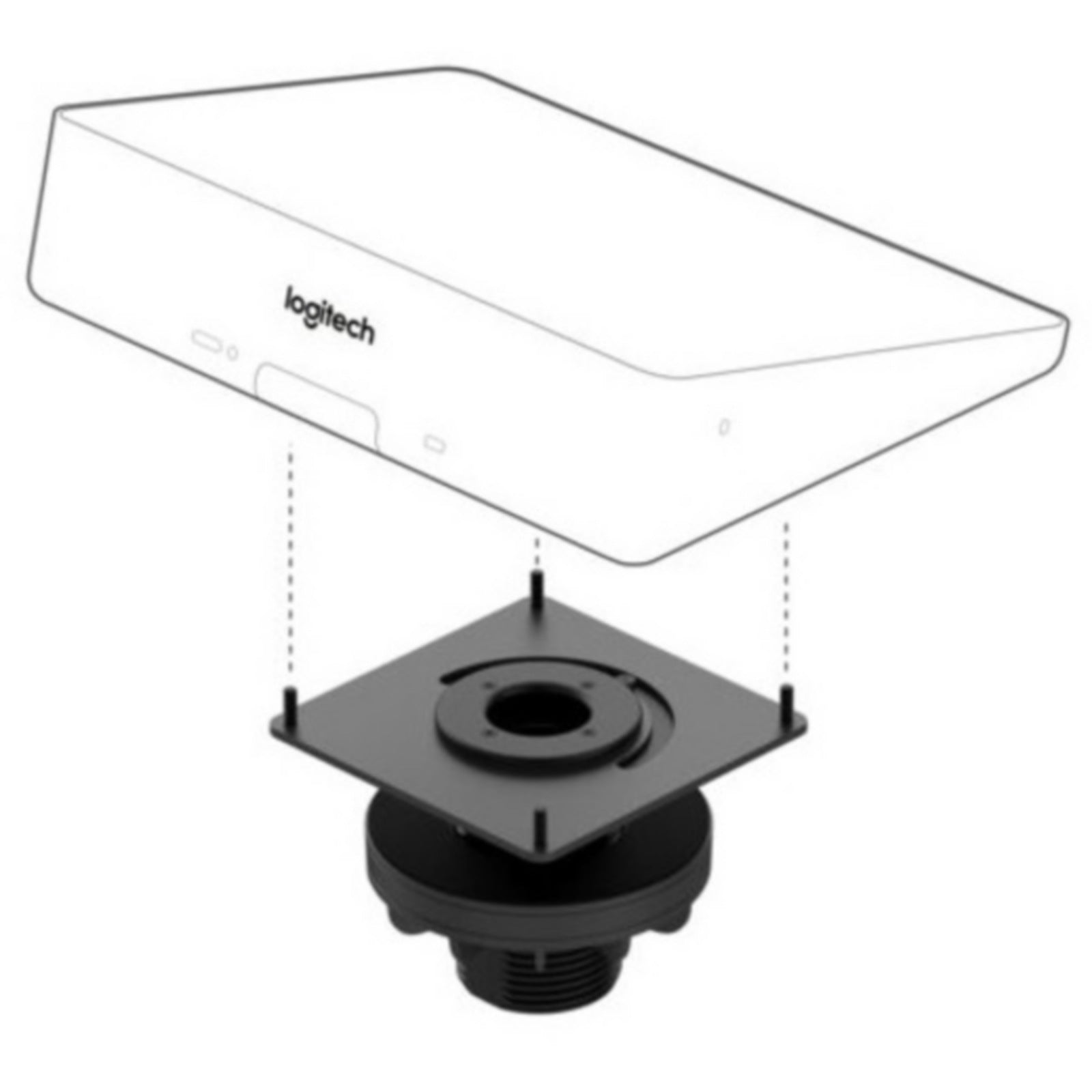 Videoconferencia Logitech Table Mount for Logitech Tap and Tap IP Meeting Room Controllers - vista 3