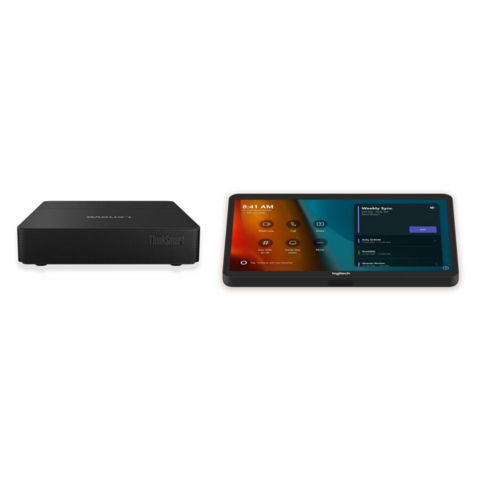 Videoconferencia Logitech Tap + Lenovo ThinkSmart Core Gen 2 BASE Kit for Microsoft Teams Rooms - vista 2