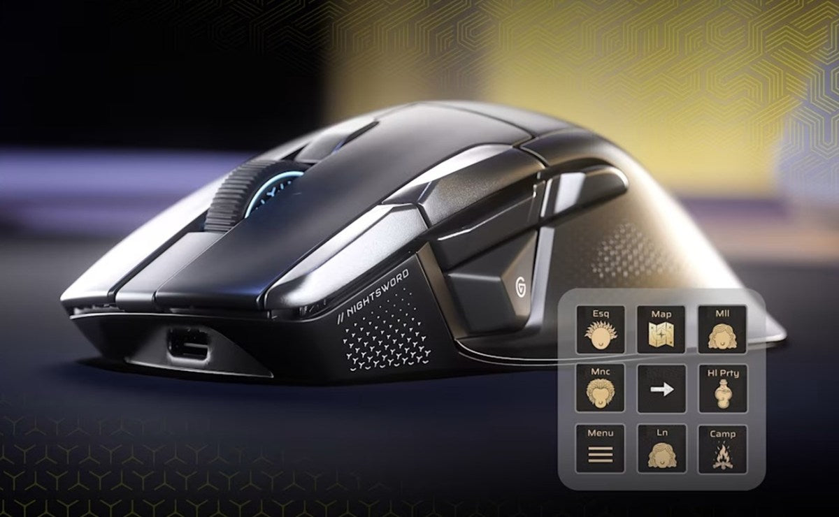Mouse Corsair NIGHTSWORD v2 Inalámbrico Gaming Negro — vista 1