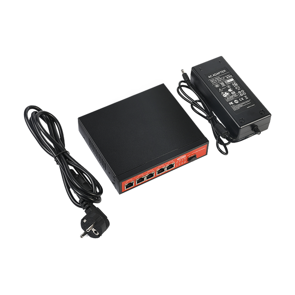 Controlador Solar de 5A con Switch PoE Wi-Tek WI-PS306GF-UPS 1 puerto