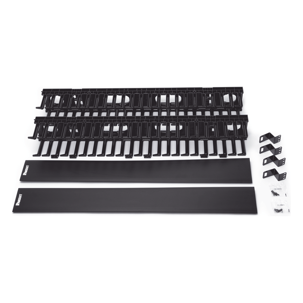 Organizador Vertical Doble NetRunner Panduit WMPV45E Negro