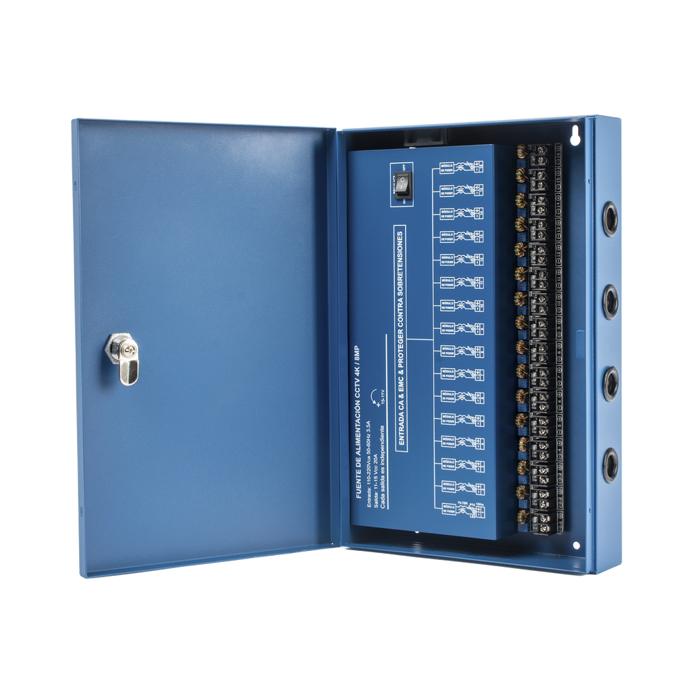 Fuente de Poder Profesional HEAVY DUTY Epcom Powerline XP-16DC-20-4KV 16 canales