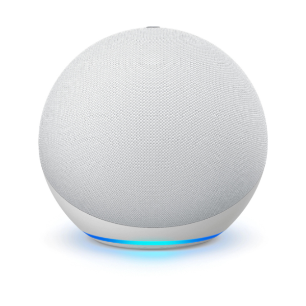 Corneta Inteligente Echo Dot 4th Gen Grande Con sonido de alta calidad smart home Hub Asistente Virtual Alexa Color Blanco