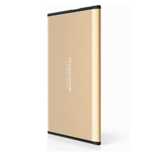Externo Maxone 320GB HDD 3.0 for PC, Mac, Laptop, PS4, Xbox one Color Gold