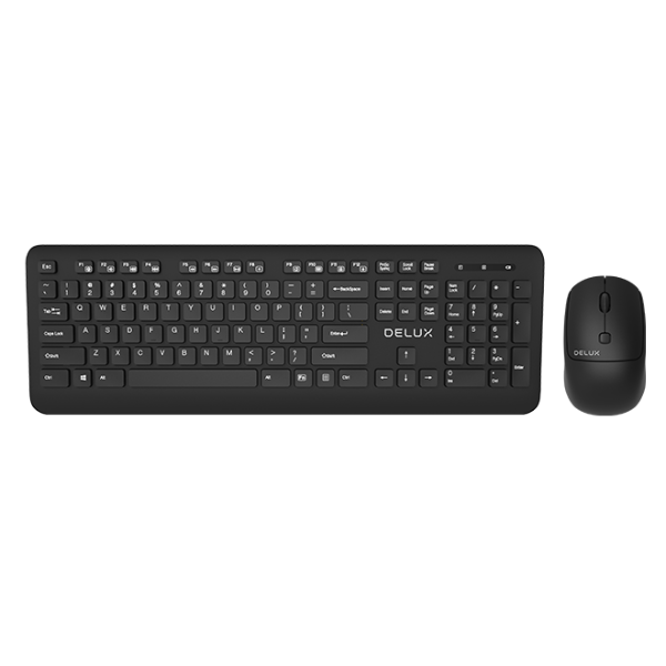 Ratón Teclado Inalambrico Delux Combo Teclado Mouse Usb Gaming