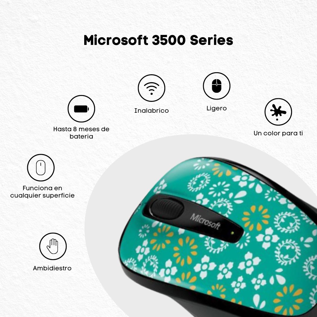 Mouse Microsoft 3500 Inalambrico Gmf-00323 Oh Joy