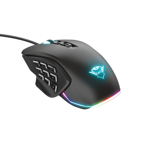 mouse gaming 14 botones luces led personalizables trust Morfix