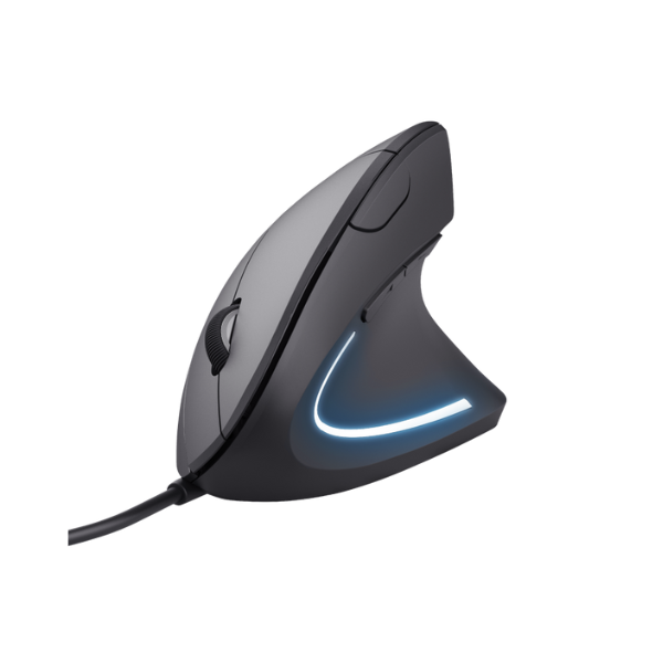 mouse ergonomico TRUST verto color negro con azul