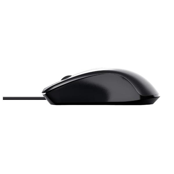 mouse con cable trust color negro