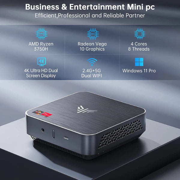 NiPoGi AMD Ryzen 7 3750H Mini PC, 16 Go DDR4 / 512 Go SSD Ordinateur de NiPoGi AMD Ryzen 7 3750H Mini PC, 16 Go DDR4 / 512 Go SSD Ordinateur de