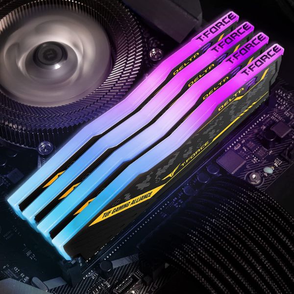 Memoria TEAMGROUP T-Force Delta TUF Gaming RGB DDR4 32GB (2x16GB) 3200MHz (PC4-25600)