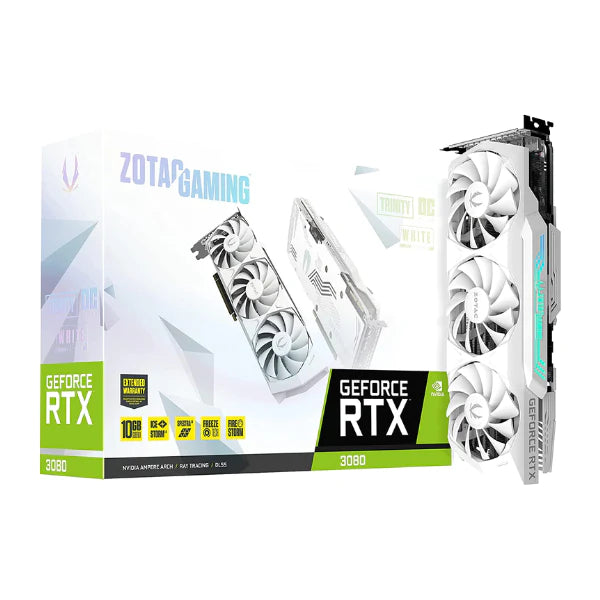 Tarjeta de Video ZOTAC Nvidia GeForce RTX 3080 TI Trinity edition blanca