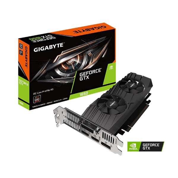 Tarjeta de Video GIGABYTE GeForce GTX 1650 D6 OC Low Profile 4G Graphics Low Profile Design 4GB 128 Bit GDDR6 GV N1656OC 4GL