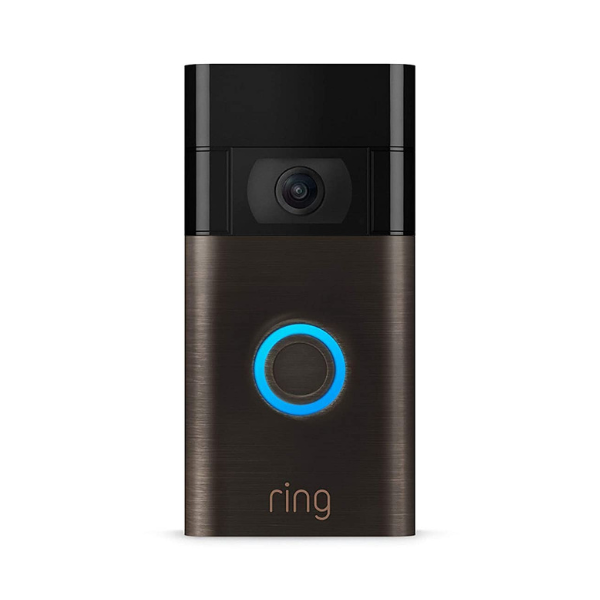Intercomunicador Ring Video Doorbell video HD 1080p detección de movimiento mejorada fácil instalación Color Bronce