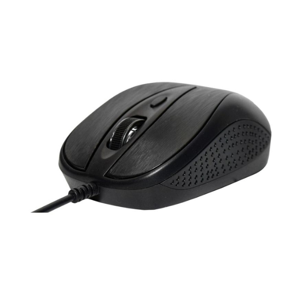 Mouse Unno Tekno MS6513BK USB Optico Ambidiestro Color Negro