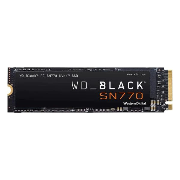 Disco Duro WD_BLACK 1TB SN770 NVMe Gaming SSD - Gen4 PCIe, M.2 2280, Up to 5,150 MB/s - WDS100T3X0E