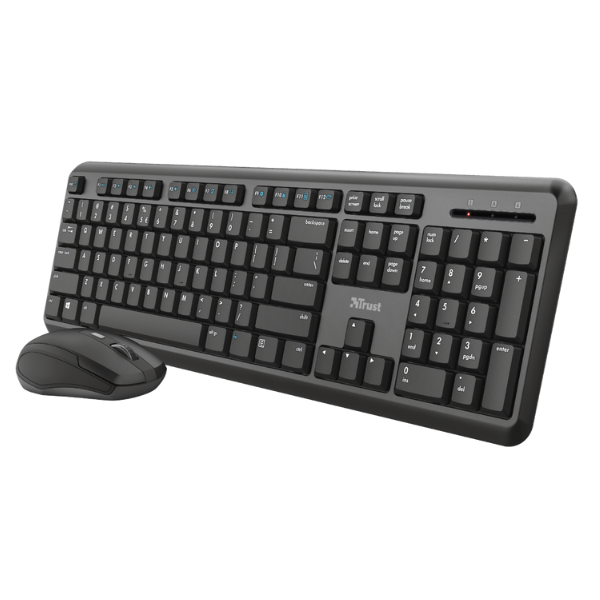 teclado y mouse inalambricos color negro 