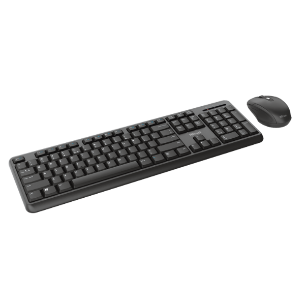 teclado y mouse inalambricos color negro 